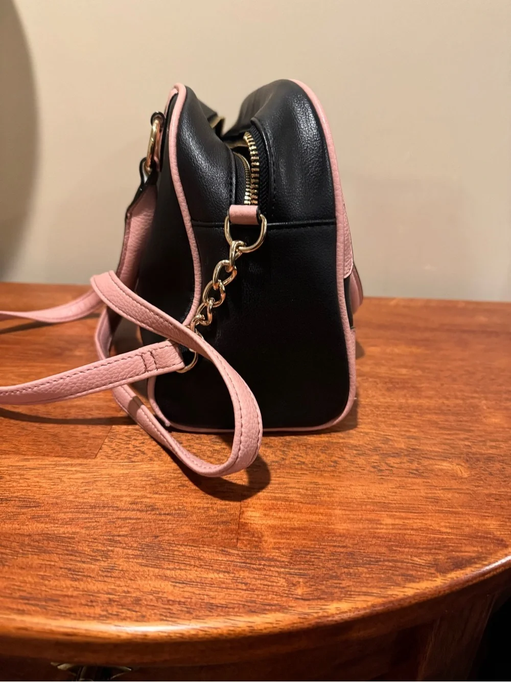 Juicy Couture Liquorice Urban Heritage Bowler Satchel - Blush and Black